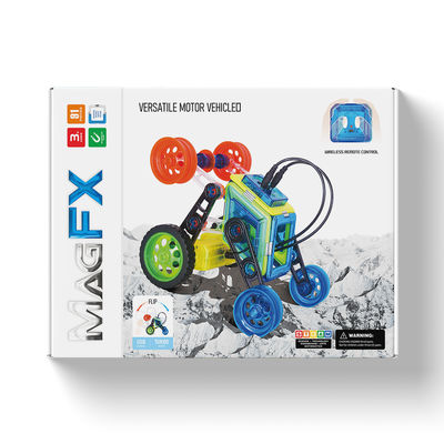 Beli DIY Puzzle Toys Set Blok Magnetik Bentuk Serbaguna Genteng Bangunan Magnetik Dengan Roda online manufacture