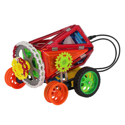 Beli STEM Pembelajaran Mobil Mainan Magnetik Set Tiles Magnetik yang Dikendalikan dari Jauh Mainan Untuk Anak-anak online manufacture