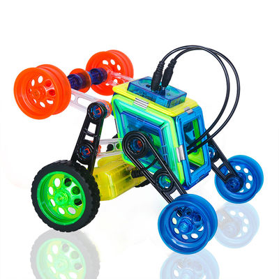 Beli STEM Mainan Blok Bangunan Magnetik Mobil, Genteng Magnetik Mobil Set Remote Control online manufacture