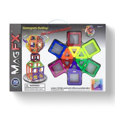 Intelligent Magnetic Building Tiles Set Generasi Kedua Magnetic Block Toys Berwarna-warni