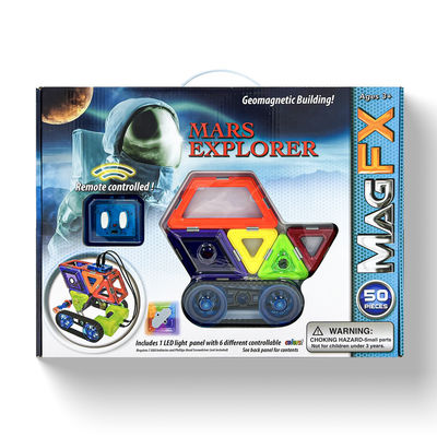 Mars Explorer Magnetic Block Sets Untuk 5 Tahun+, Magnetic Tile Building Set