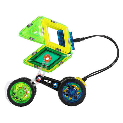 Kreatif Plastik Hadiah Genteng Magnetik Remote Control Mobil Magnetic Play Blok