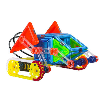 Remote Controlled Motor Magnetic Tiles Set Mobil Lokomotif Vanguard Warriors Mainan