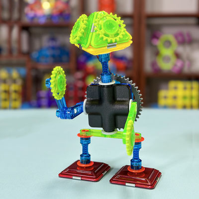 Creative Magnetic Blocks Aksesoris Kung Fu Turtle Kecil Mainan Konstruksi Dengan Gear