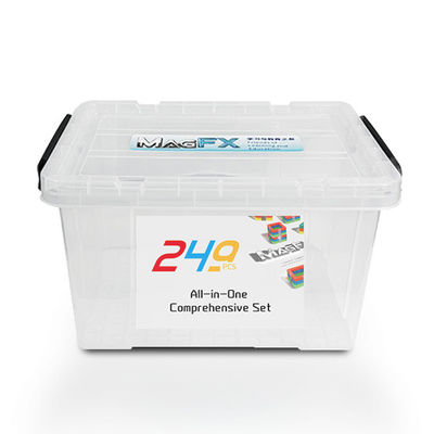 Blok Bangunan Magnetik Pendidikan Berwarna-warni 249Pcs Untuk Bantuan Pengajaran TK