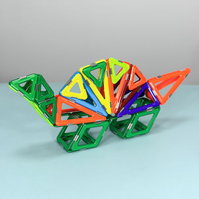 Anak-anak Berwarna-warni Hewan Serbaguna Blok Magnetik Makan Rumput Dinosaurus Genteng Magnetik