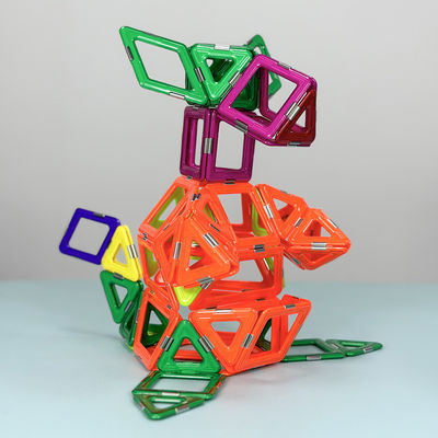3D Kreatif Anak Mainan Kanguru Magnetik Blok Hewan Berwarna Cerah