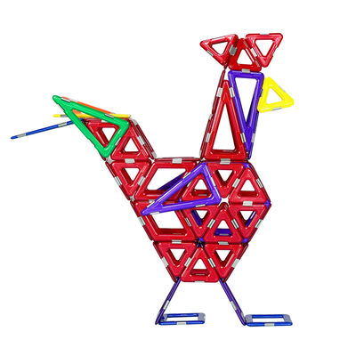 Ayam Ayam Berwarna-warni Peti Magnetik Blok Magnetik Mainan Untuk Pembelajaran Yang Kuat