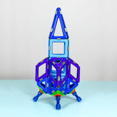 Magnetic Tile Building Block Puzzle Toy Untuk Teknologi Masa Depan Mecha Roket Kecil