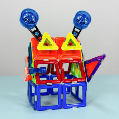OEM berwarna-warni Genteng Ilmu Magnetik Puzzle Mainan Mecha Rumah Bentuk Monster
