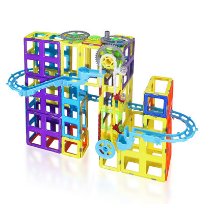 Anak-anak Mewah Genteng Magnetik Track Toys Blok Magnetik Untuk Pengajaran Kreatif